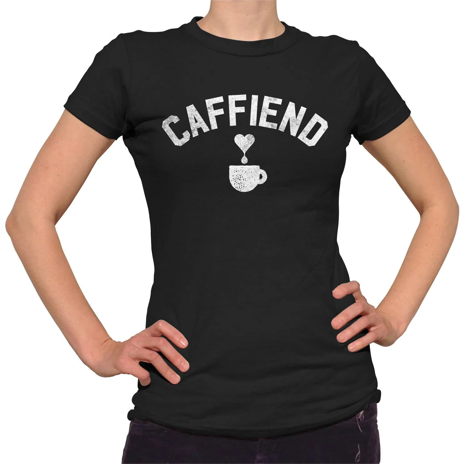 Women's Caffiend T-Shirt - Coffee Caffeine