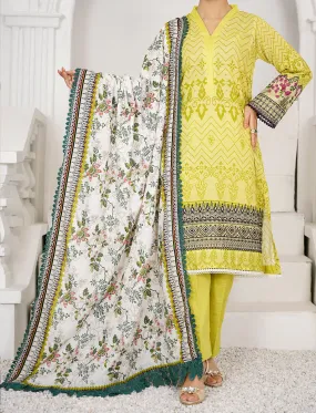 Women's "XAZRIA" Three Piece Khaddar Embroidered Suit