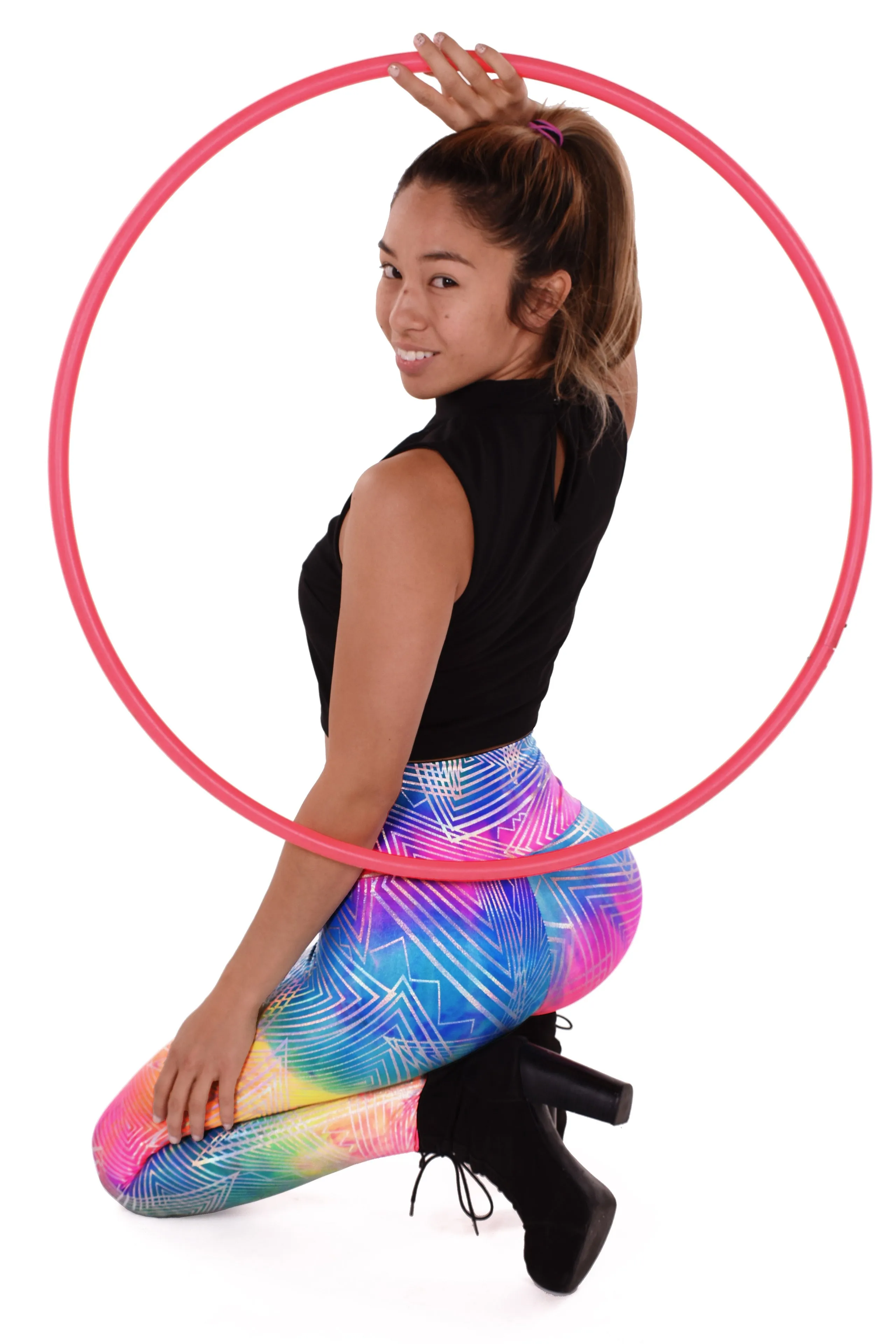 Women's Rainbow Daze Leggings: UV Reactive & Holographic