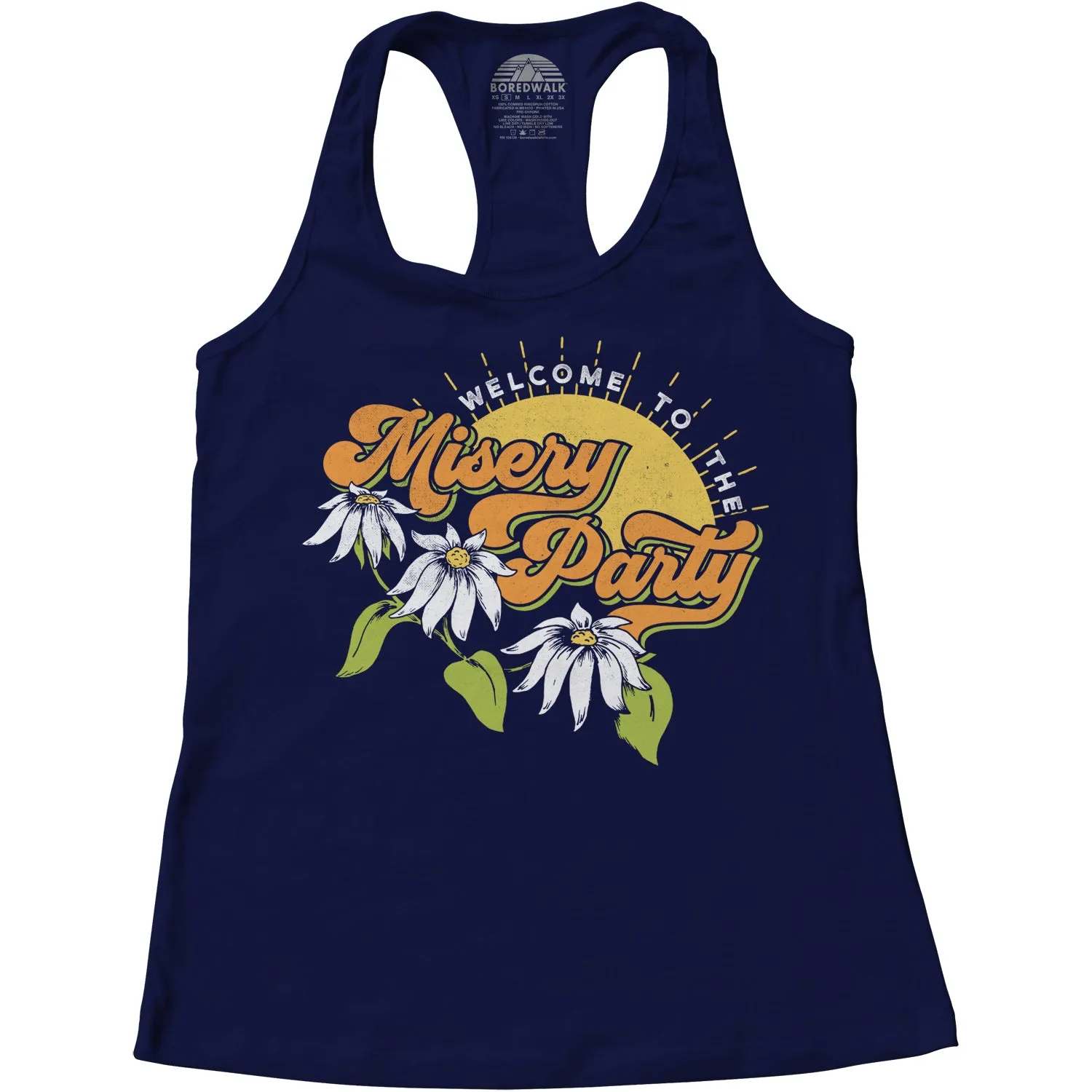 Women's Welcome To The Misery Party Racerback Tank Top