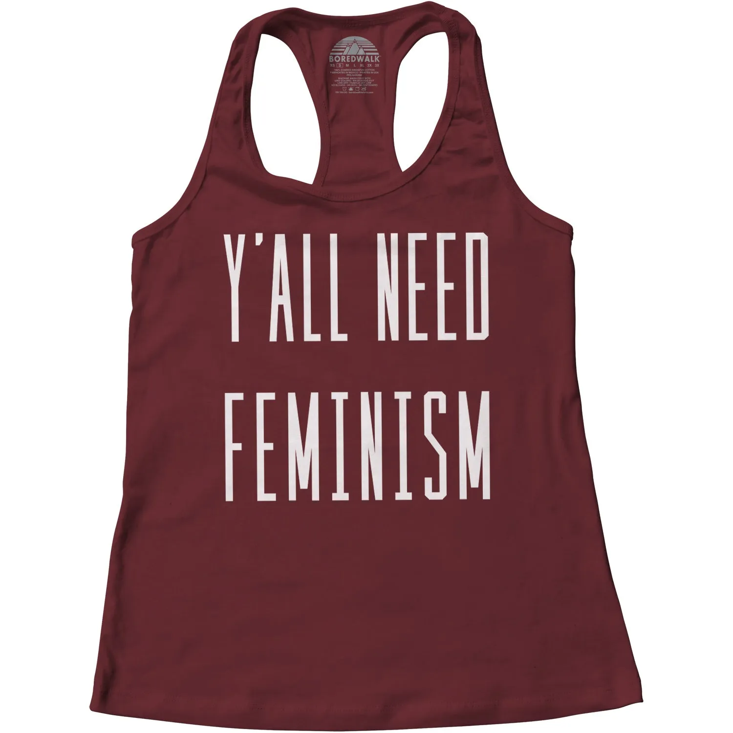 Women's Y'All Need Feminism Racerback Tank Top