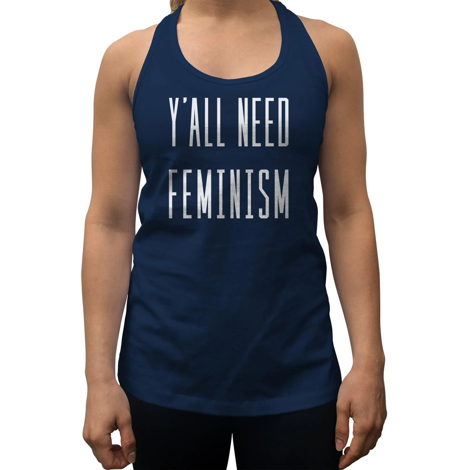 Women's Y'All Need Feminism Racerback Tank Top