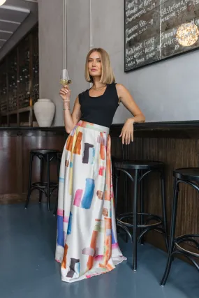 Work of Art Maxi Skirt