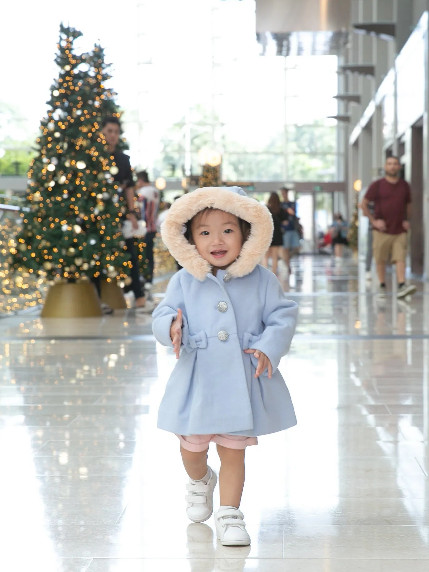 Ymelda Light Blue Trench Coat