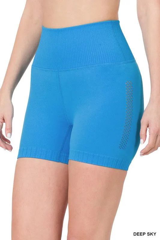 Zenana Seamless Biker Shorts