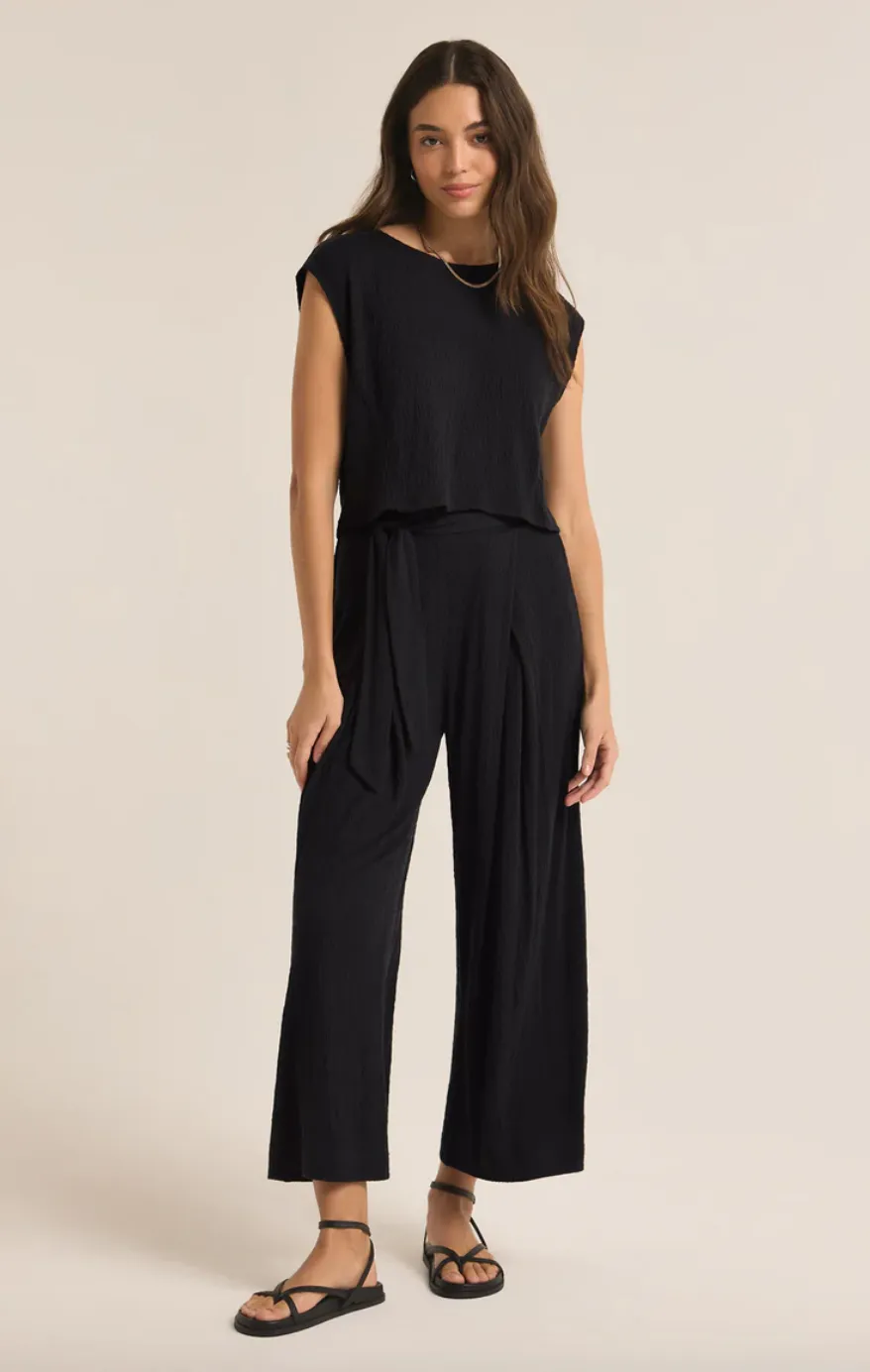 Zsup Isla Pucker Pant-Blk